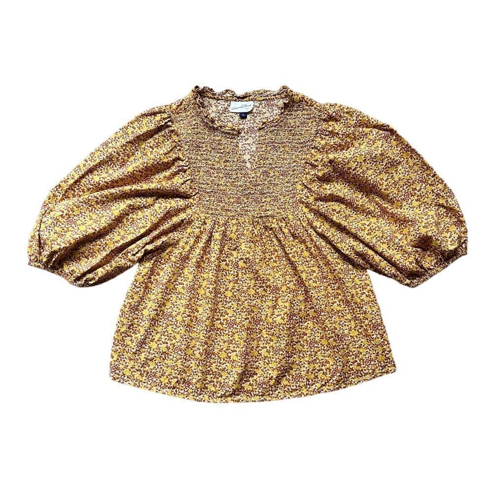 Universal Thread | Floral Balloon Sleeve Blouse, Size S